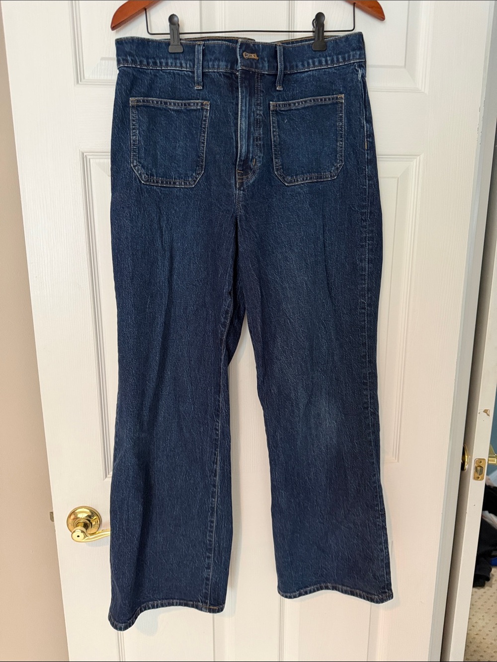 J. Crew Indigo Wide-Leg Jeans